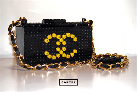 chanel lego purse|Chanel pink Lego bag.